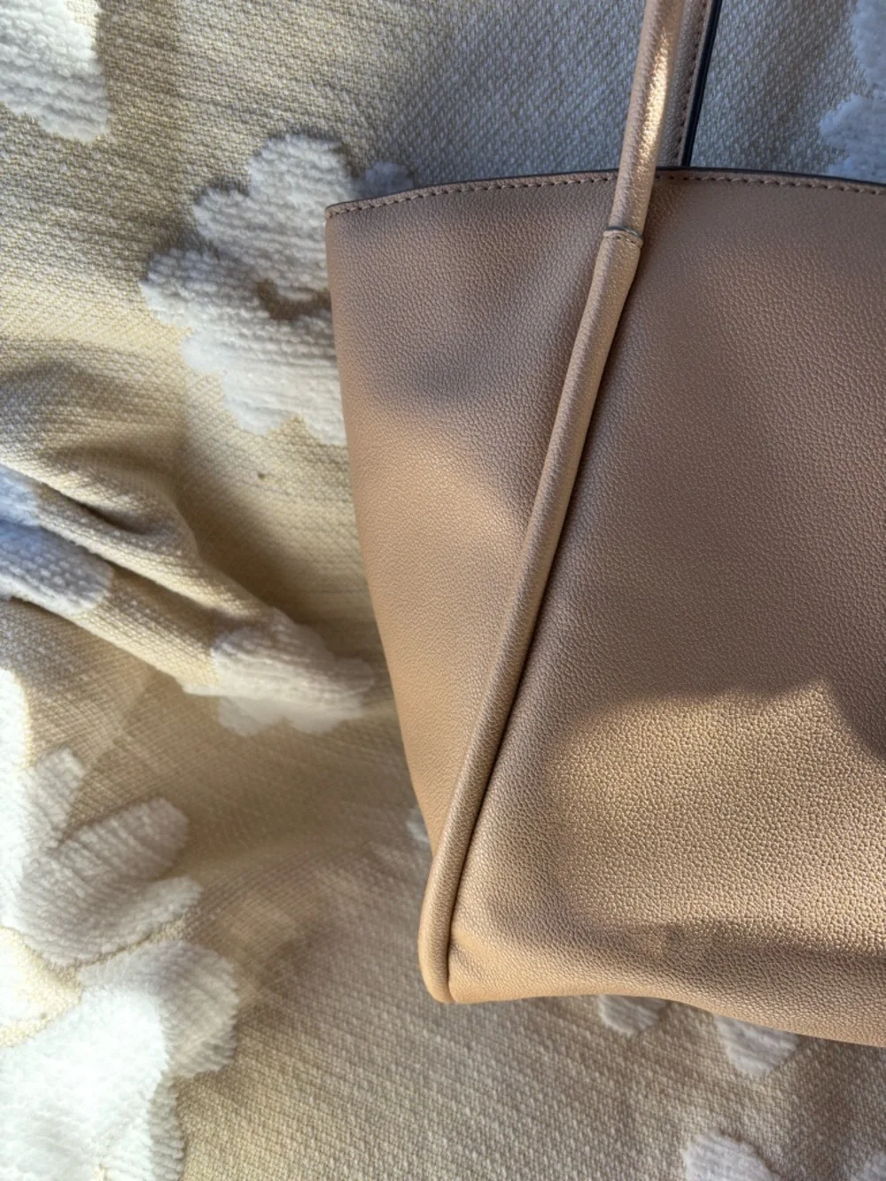 Nine West Camel/Tan Shoulder Tote - Picture 3 of 11